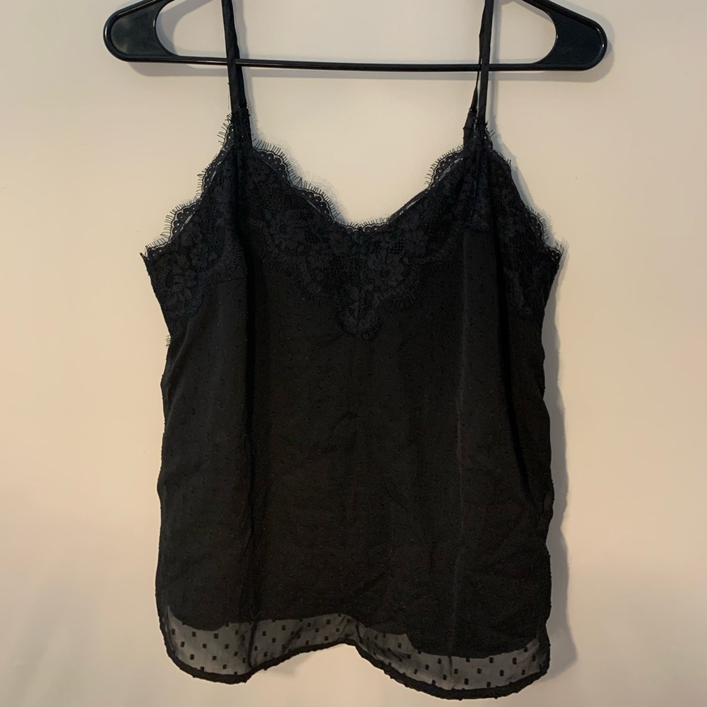 Abercrombie & Fitch Lace Cami, Size Small, Black
